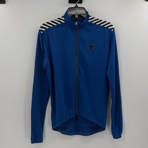 Descente Men's Long Sleeve Cycling Jersey - Blue - Medium